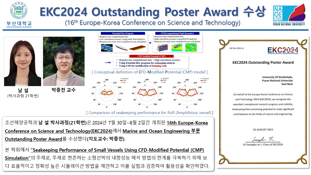 EKC2024 Outstanding Poster Award 수상